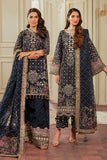 Baroque - Navy Blue - Raw Silk Collection