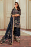 Baroque - Navy Blue - Raw Silk Collection