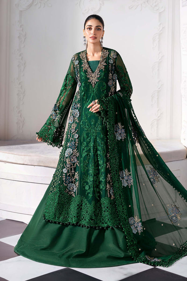 Maria B - 3 Piece Unstitched Embroidered Chiffon Suit - BD-3008