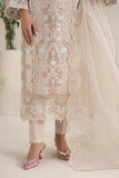 Maria B - 3 Piece Embroidered Organza Suit - Off White