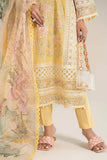 Maria B - 3 Piece Embroidered Dobby Lawn Suit - YELLOW