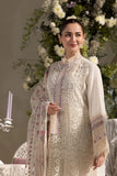 Luxury Lawn Off White - Sobia Nazir