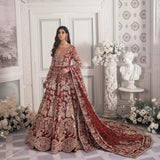 Maroon And Red Bridal Maxi - Republic Womens Wear | E-47