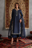 Iznik - Navy Blue - Shamoz Silk Collection