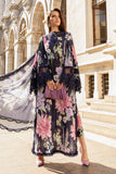 Maria B - Navy Blue - Digital Printed Lawn & Chiffon Dupatta Collection 