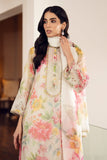 Baroque - White Multi - Chiffon Embroidered Dupatta